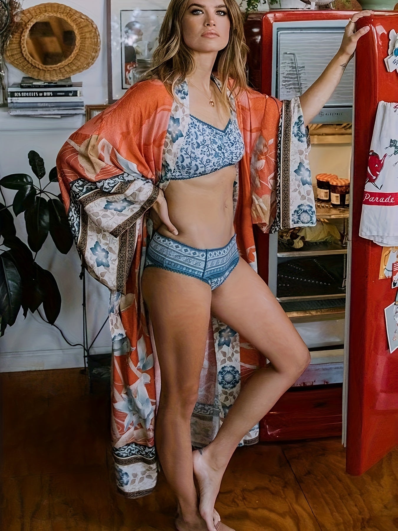 GR | Printed, Kimono-Inspired, Stylish Beach Wrap