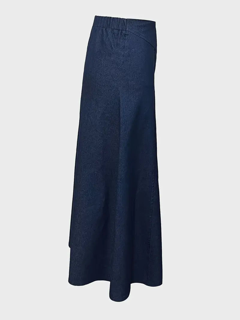 GR | A-Linie Denim Maxirock