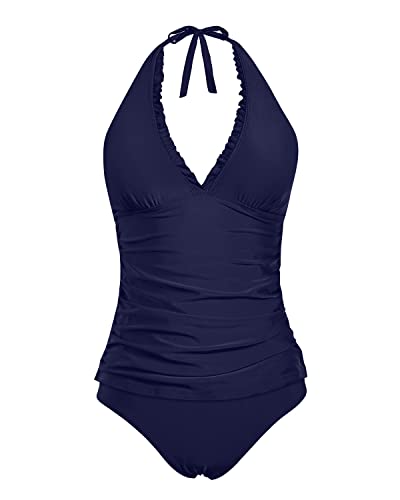 GR | Adjustable straps Two-piece swimsuits V-neck tankini swimsuits
