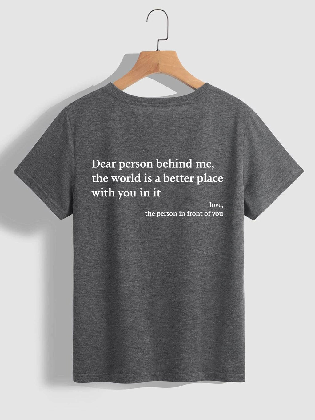 GR | Damen T-Shirt Mit Rundhalsausschnitt Und Slogan