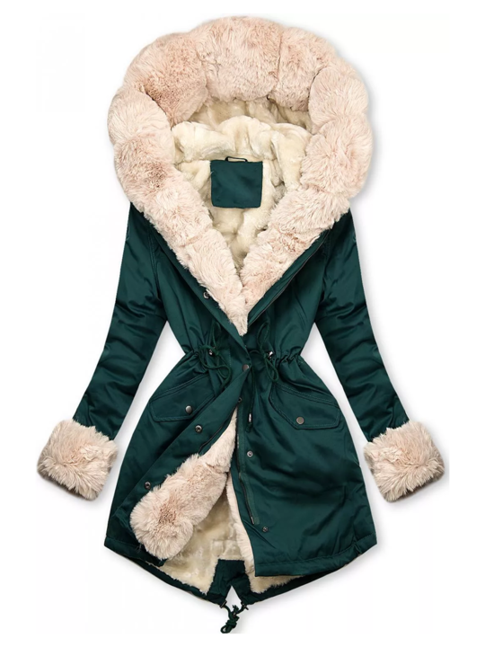 GR | Padded jacket with warm plush lining for women