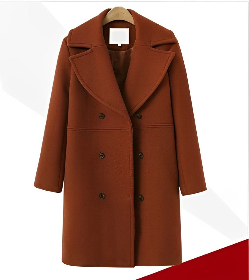 GR | Warm and Long Wool Trench Coat