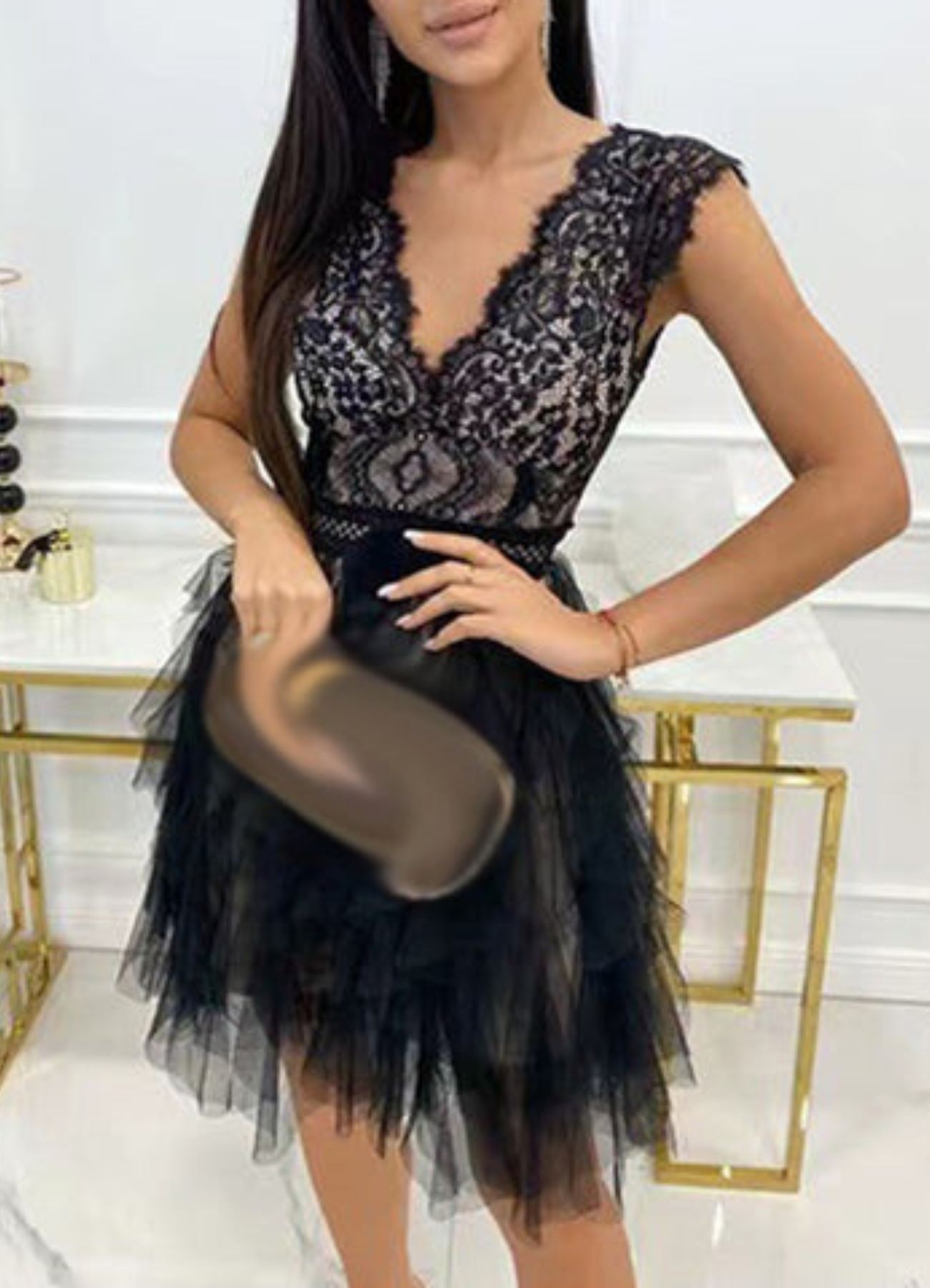 GR | Einfaches Abendkleid für Damen Mini