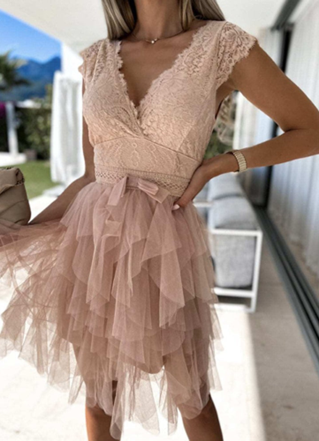 GR | Einfaches Abendkleid für Damen Mini