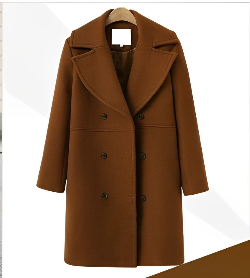 GR | Warm and Long Wool Trench Coat