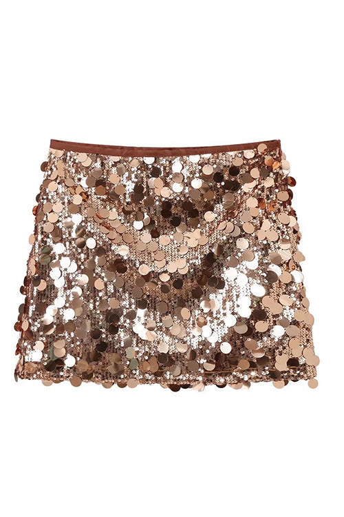 GR | Rosiedress Elastic Waist Sequin Mini Skirt 