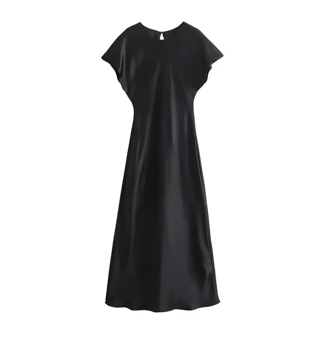 GR | Elegante Satin-Midikleid