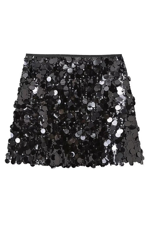 GR | Rosiedress Elastic Waist Sequin Mini Skirt 