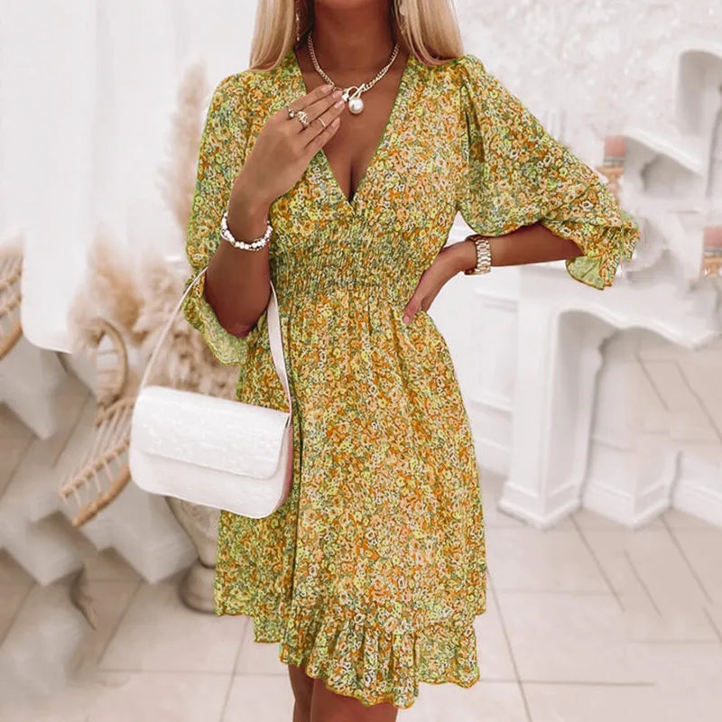 GR | Floral A-line dress