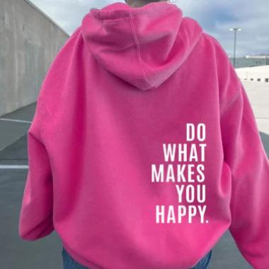GR | Women's Hoodie - Motivational Print Casual Pullover