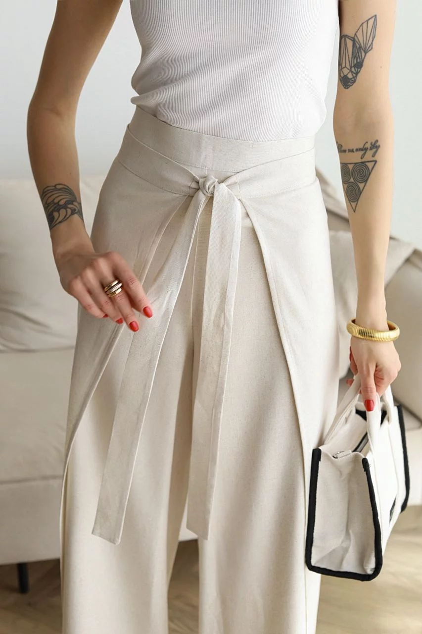 Leona️ | Wide-legged linen trousers