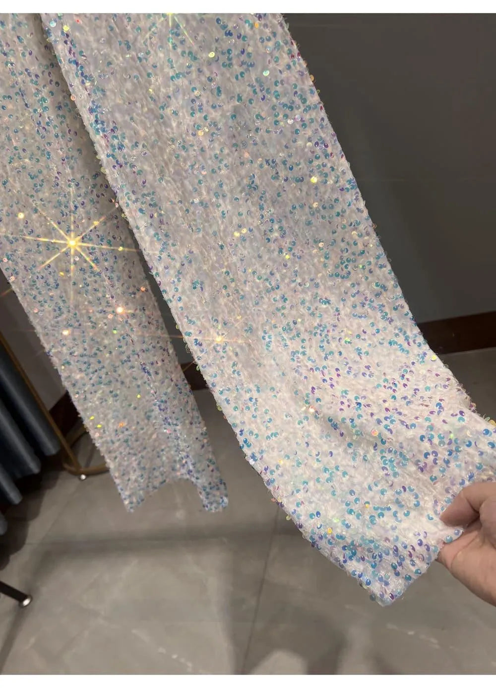 GR | Wide-leg sun pants with sequins