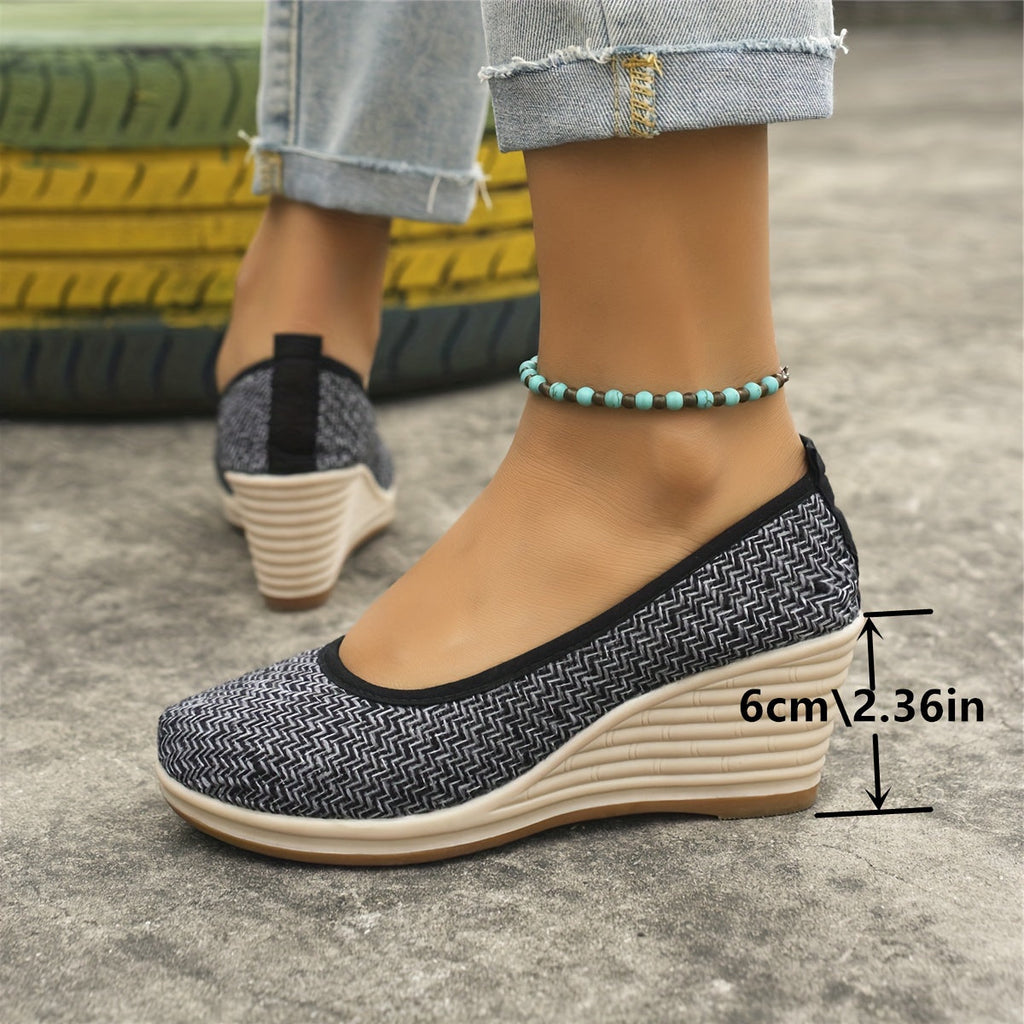 GR | Breathable wedge heel slippers
