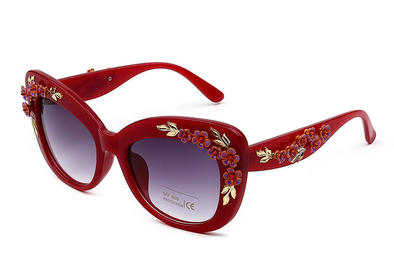 GR | Exquisite Women's Sunglasses with Floral Pattern