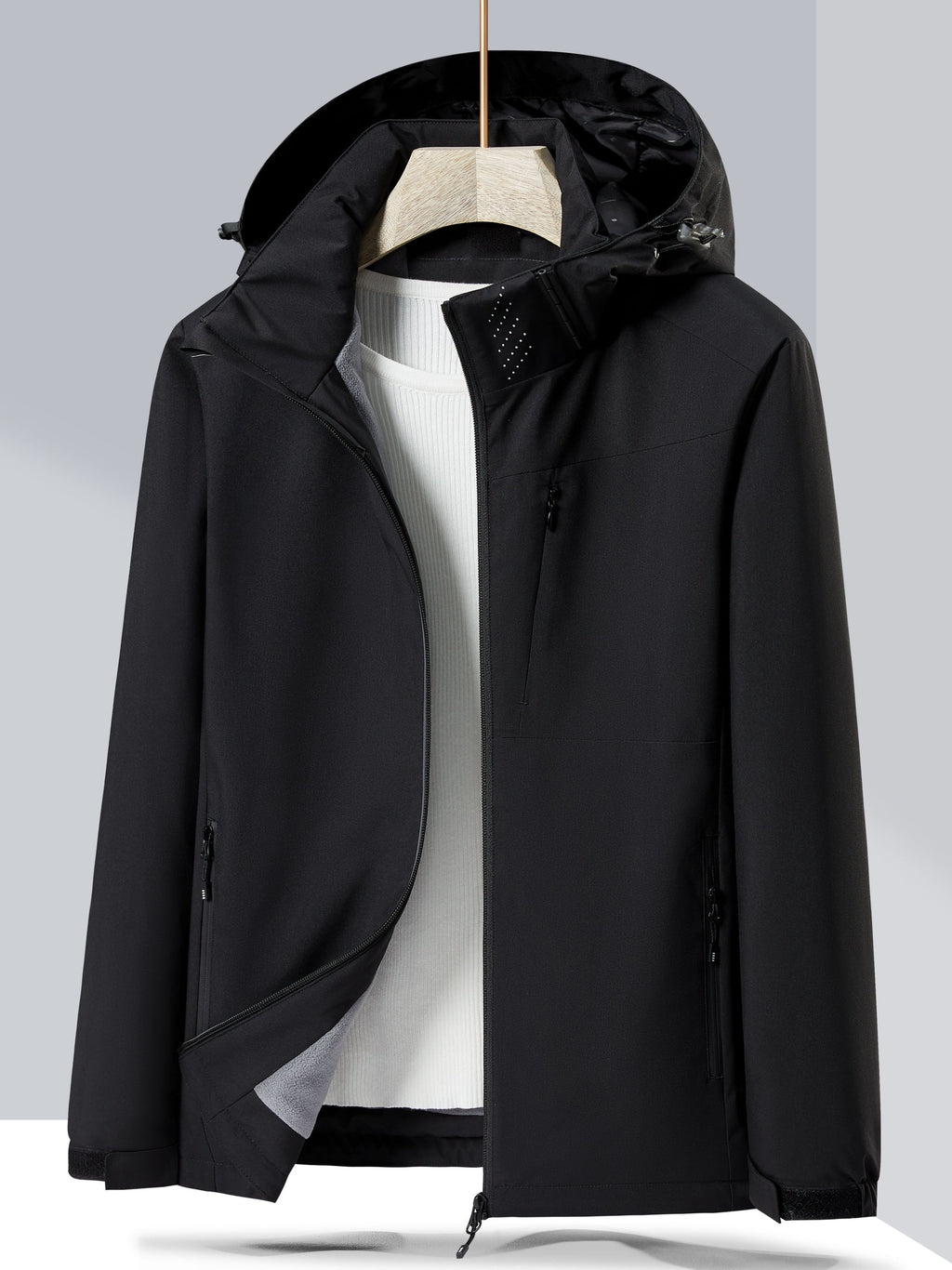 GR Waterproof Fleece Winter Jacket with Hood for Women | Perfect for Outdoor Activities