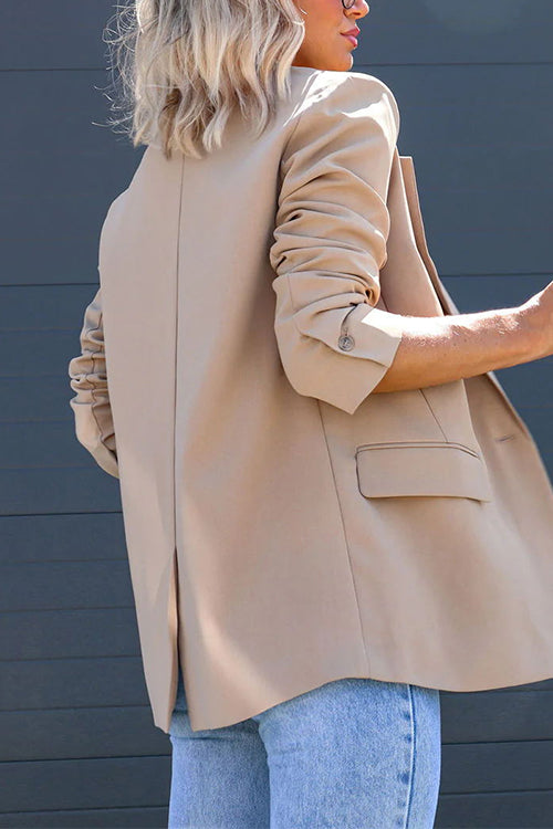 GR | Rosiedress Classic One-Button Back Slit Pocket Blazer