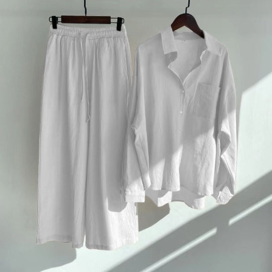 GR | Stylish Two-Piece Linen Set