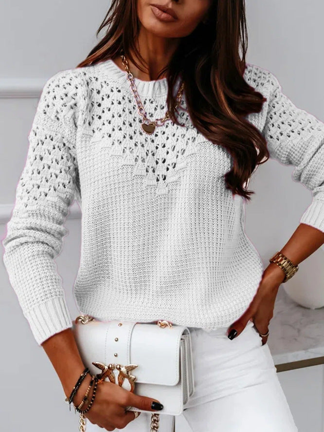 GR | Elegant hemstitched pullover