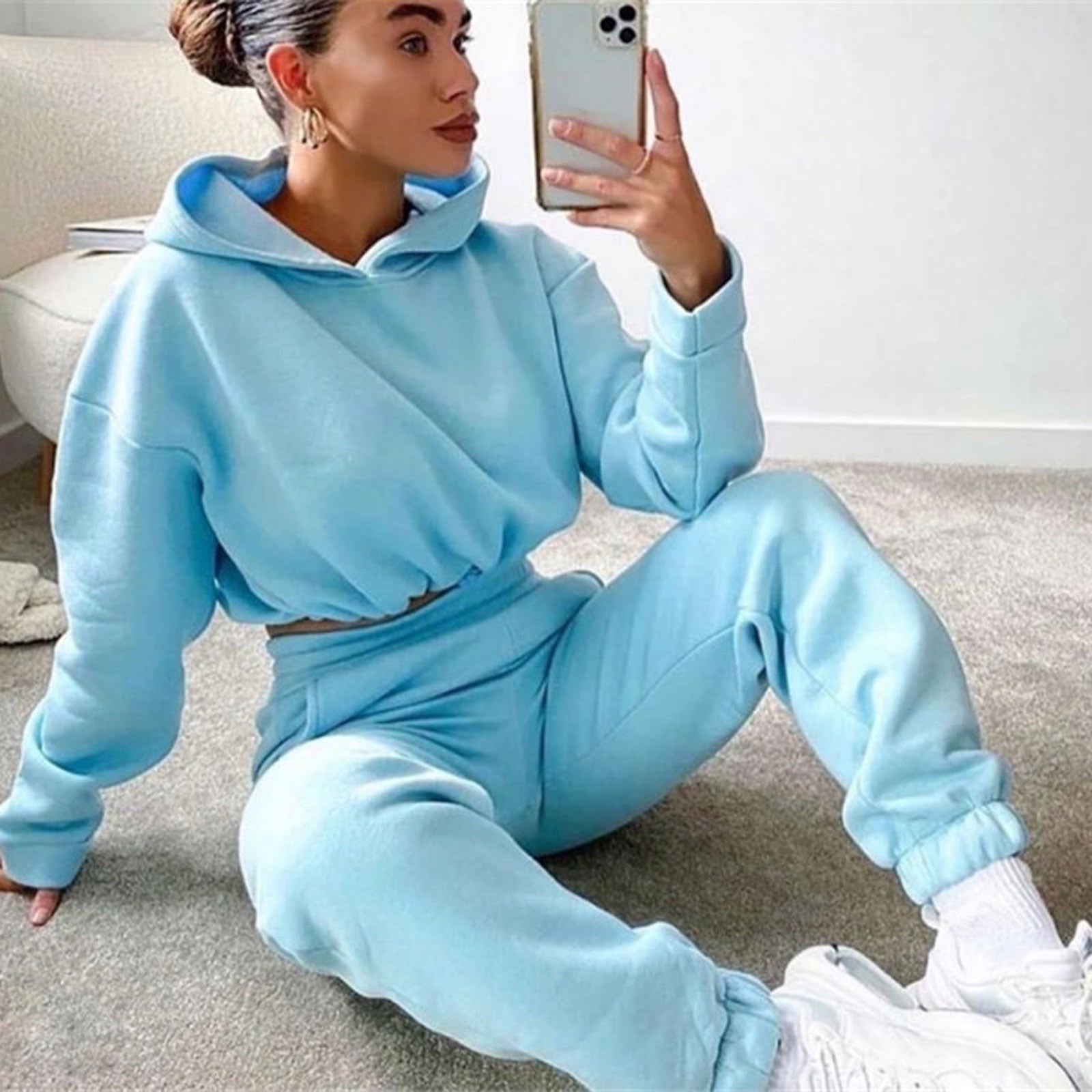 GR Elegance - Women's 2-piece tracksuit with long-sleeved hoodie 