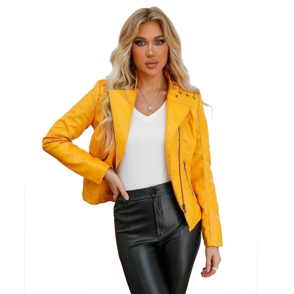 GR | Washed lambskin leather jacket