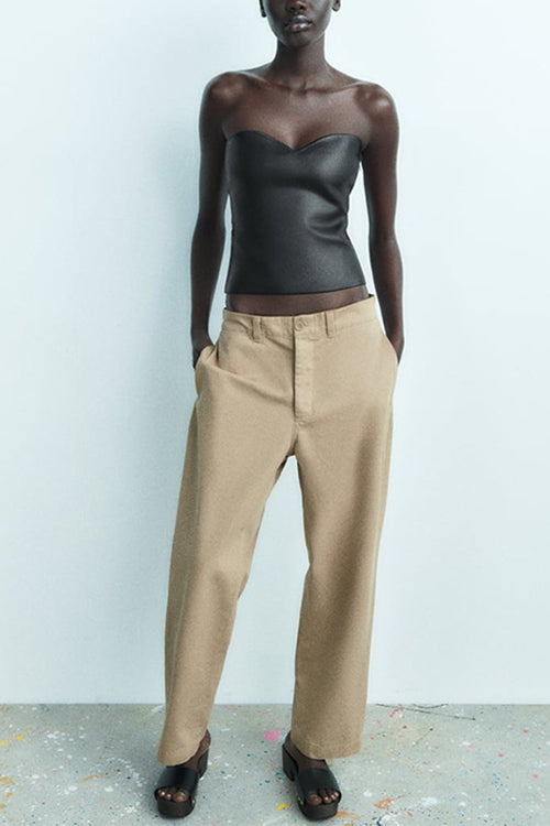 GR | Rosiedress Bandeau Metallic Crop Tube Top