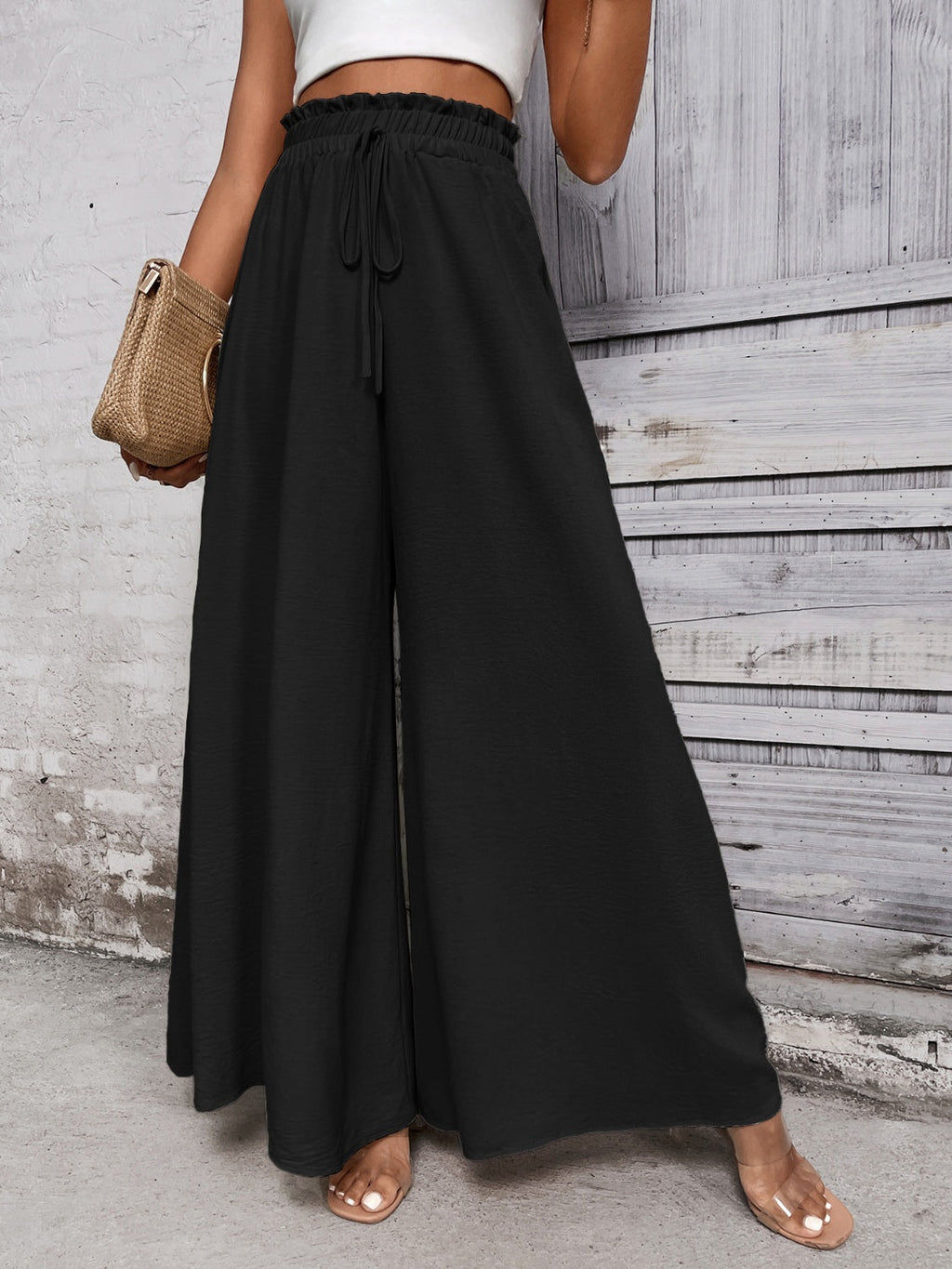 GR | Ärmelloses Pailletten Rundhals Mini Kleid