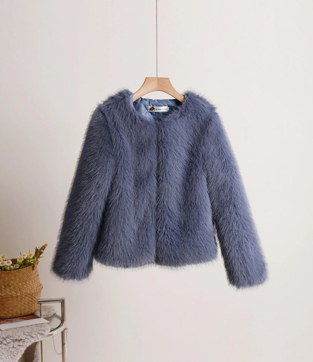GR | Solid Color Short Coat for Women