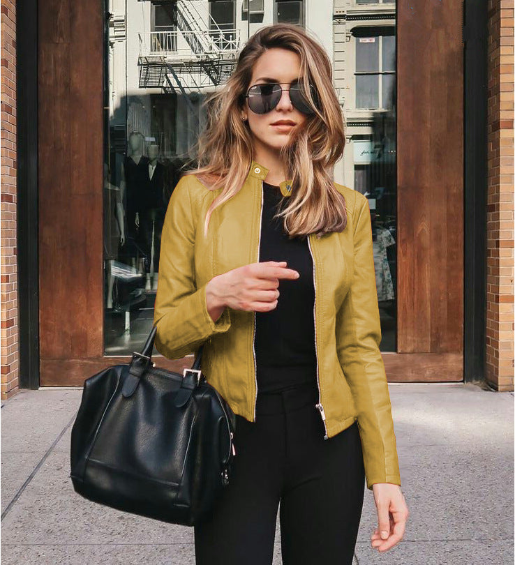 Carmen™ - Slim-fit faux leather jacket