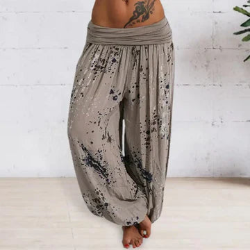 GR | Frauen Tie Dye Bedruckte Hose