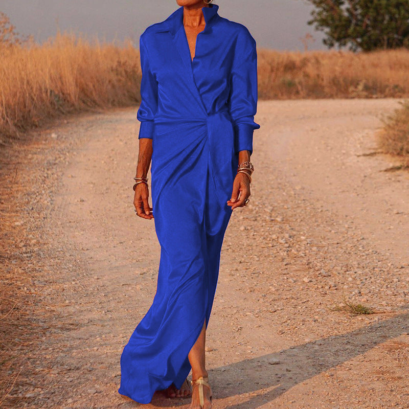 GR | Lefèvre Modisches Seidenkleid