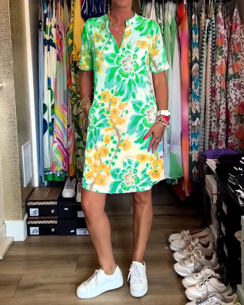 GR | Women's Floral Pattern Dress 