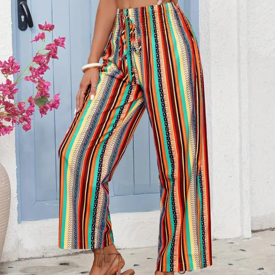 Trousers | Stylish women's trousers with drawstring for everyday wear