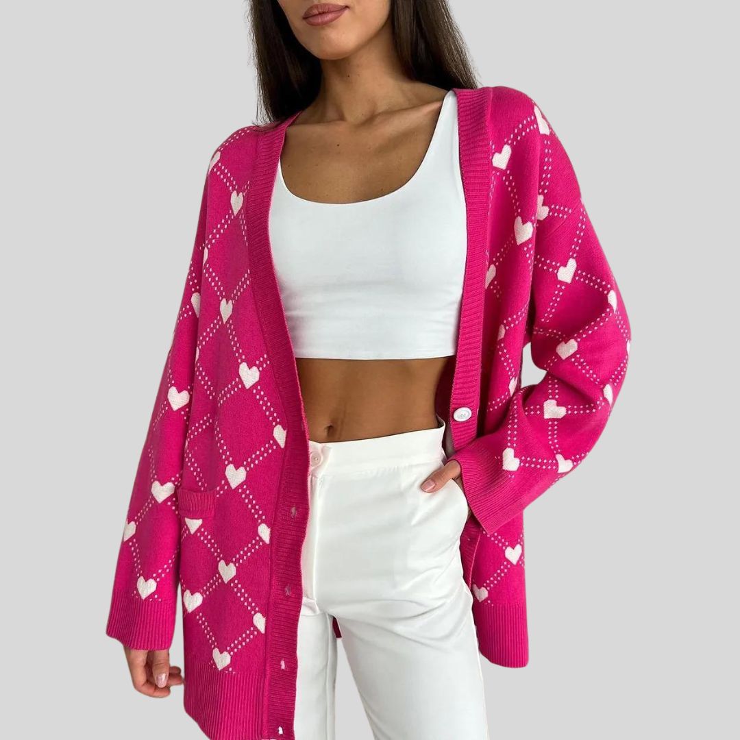 knitted women's cardigan