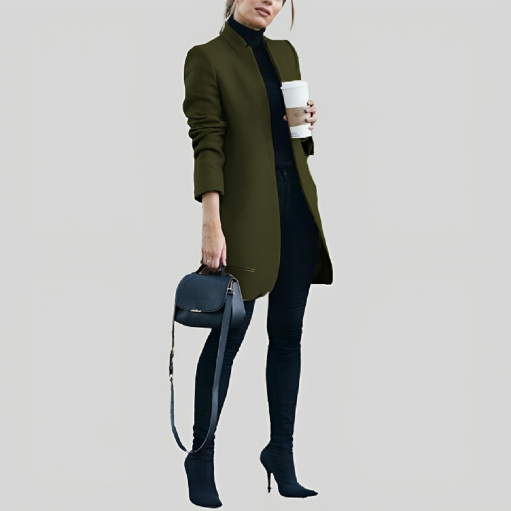 GR | Women's Autumn/Winter Wool Blazer - Stylish & Warm for Cold Days 