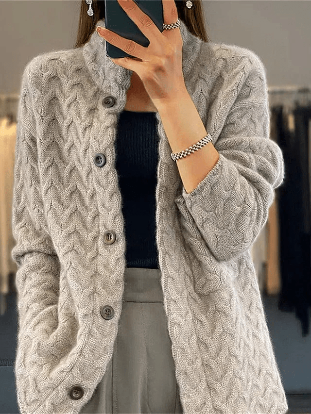 GR | Leichter Strick Cardigan Für Einen Entspannten Alltagsstil Für Frauen