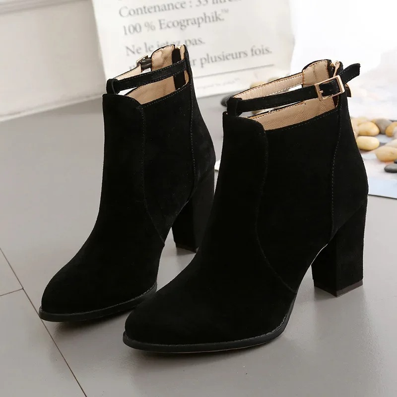 GR | High block heel boots for women