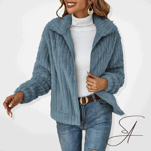 GR | Plüschiger, stilvoller Herbst-Cardigan