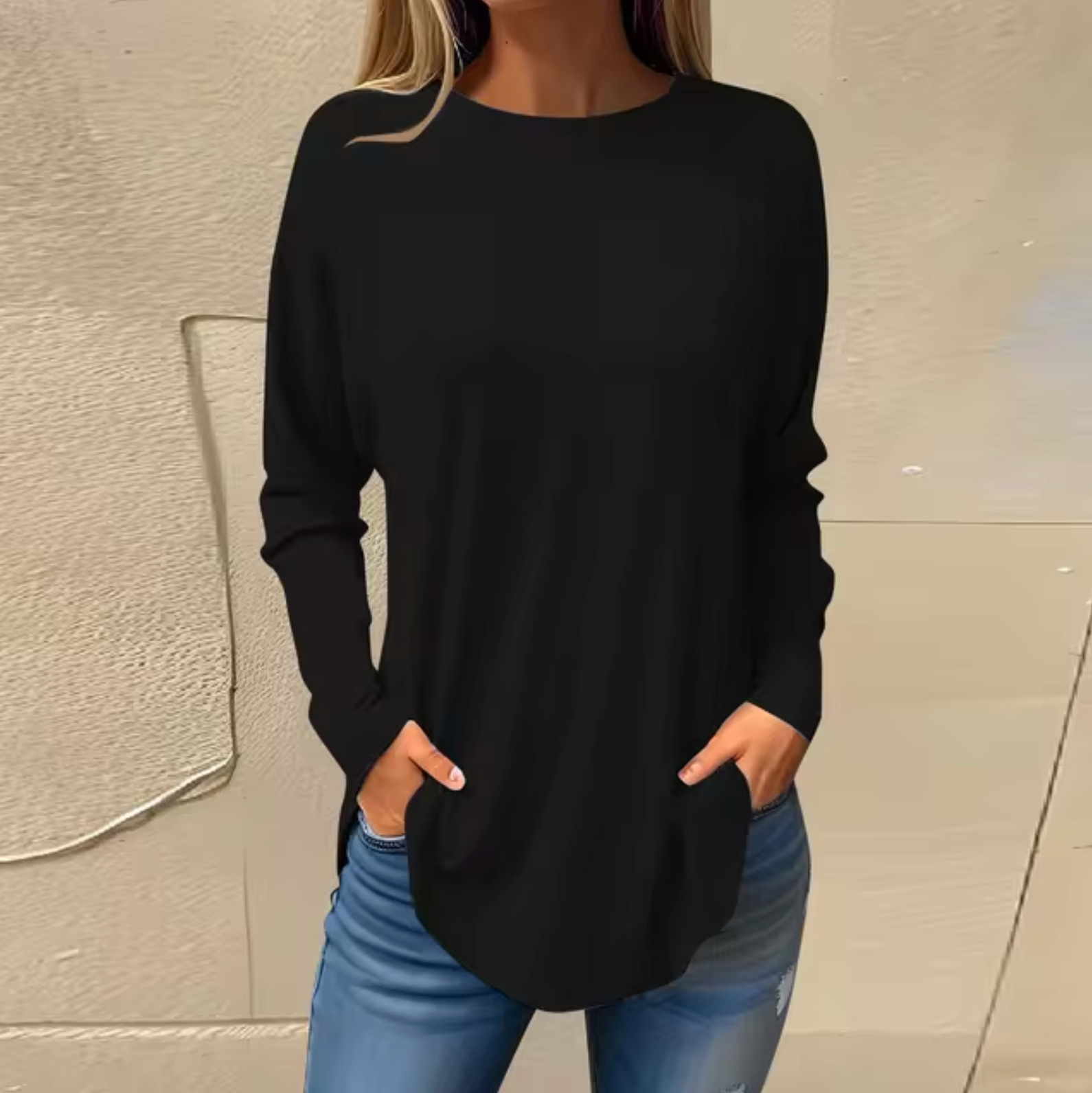 GR - Round neck sweater made of cotton