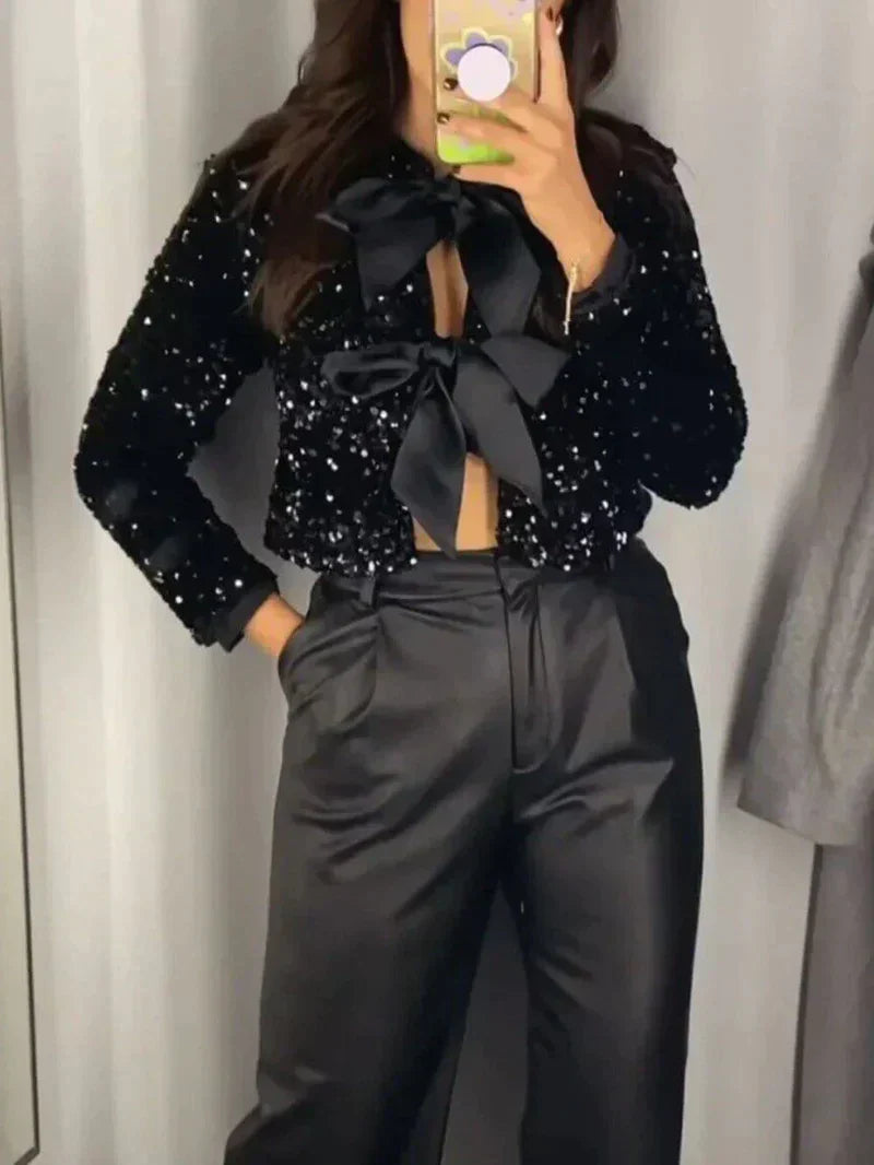 Fashionable sparkling jacket