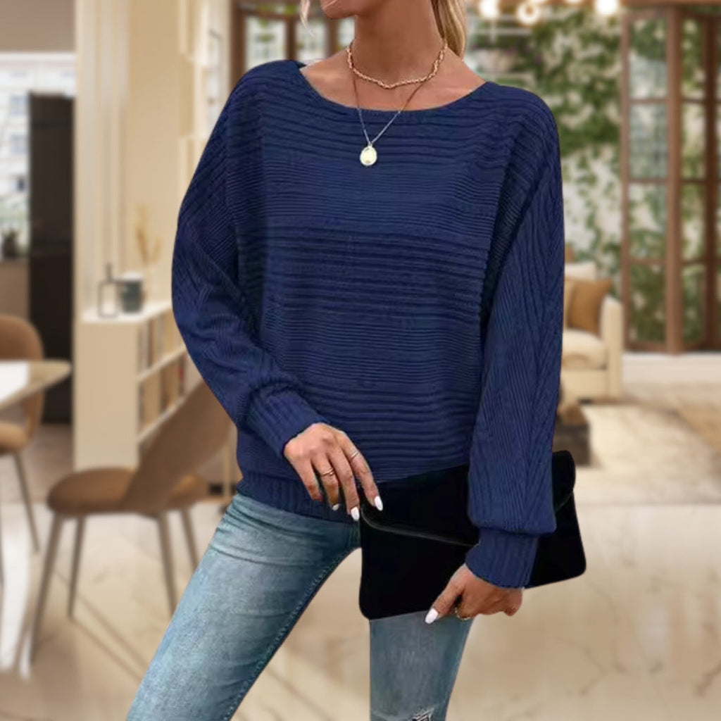 GR | Wide-neck sweater for women