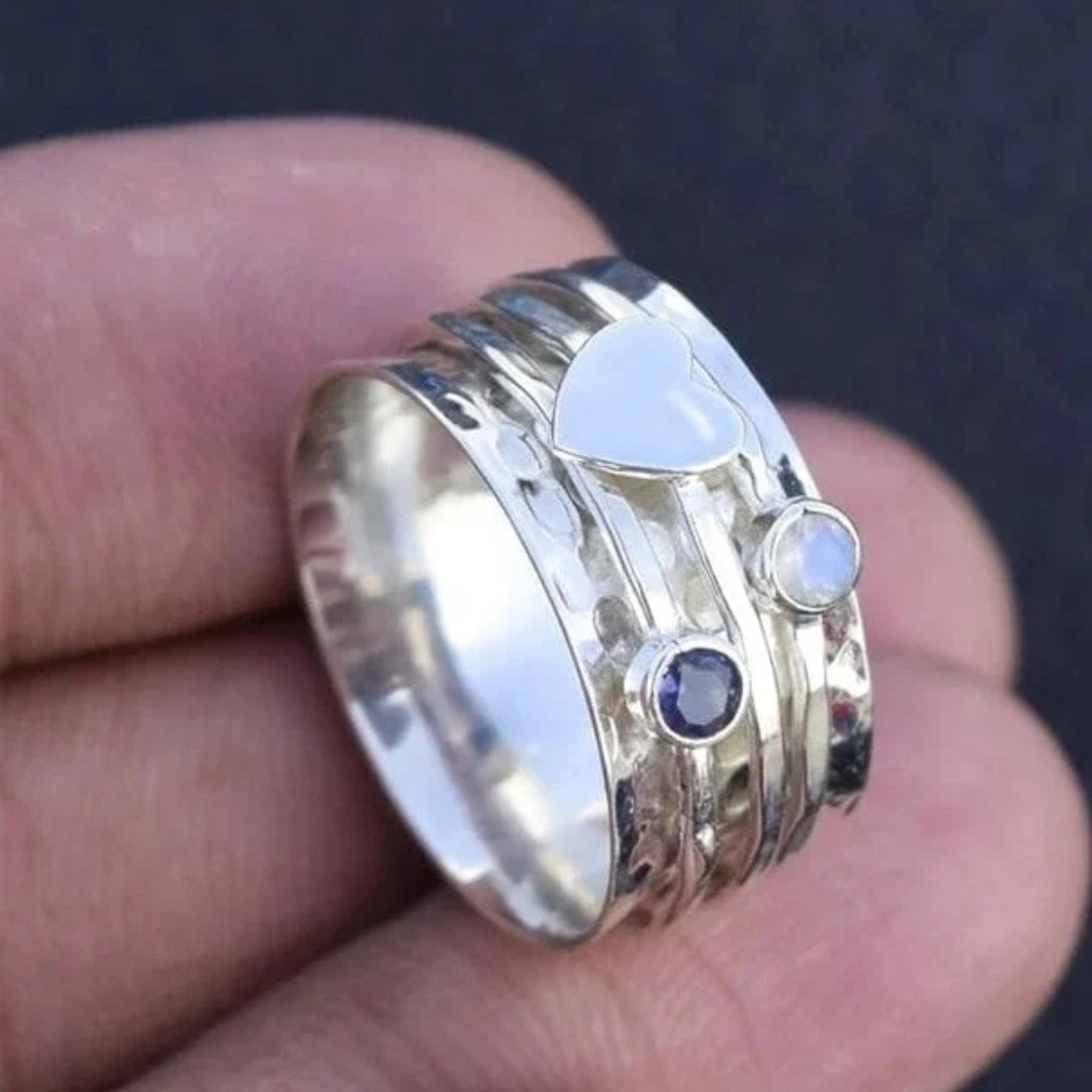 GR | Spinner Heart Ring Silver