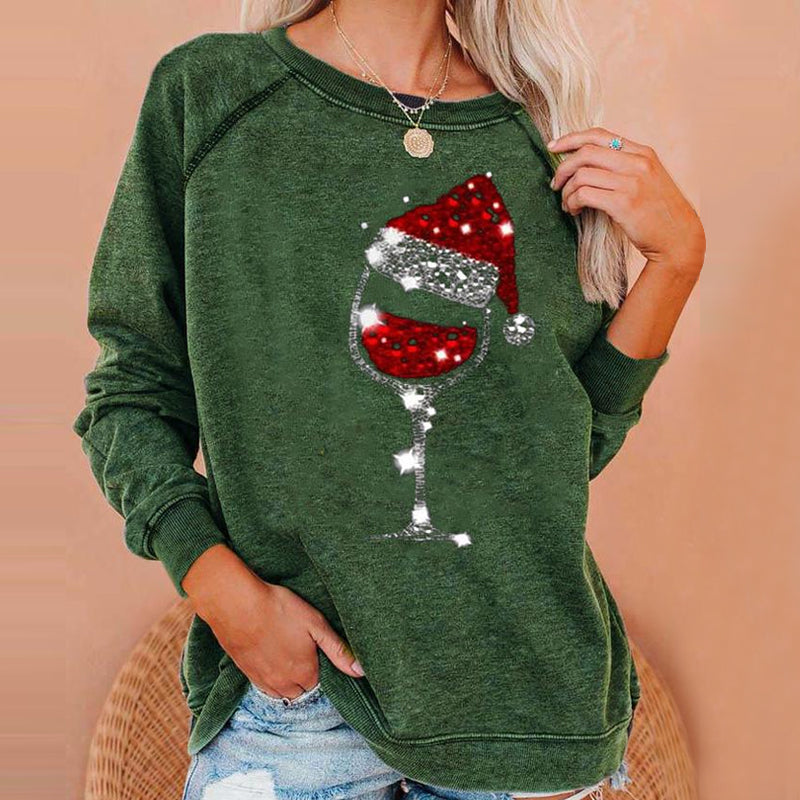 GR | Festive Cheers Wine Glass Sweatshirt 