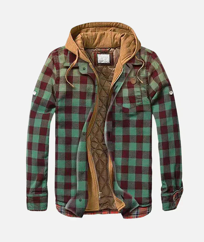 GR | Checkered jacket with hood