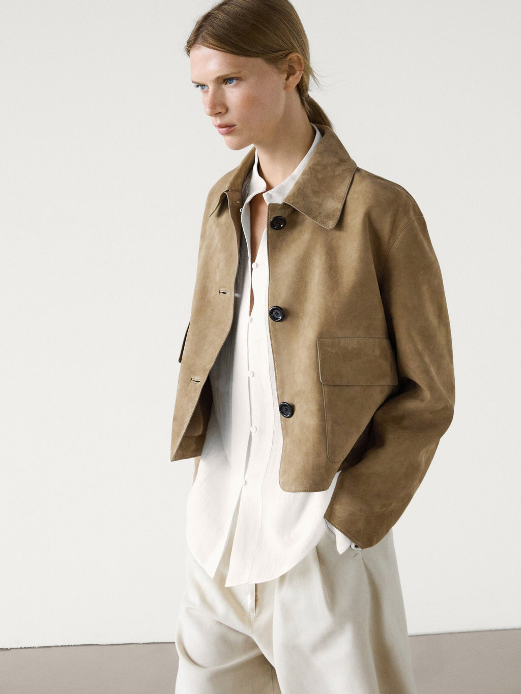 GR | Suede Cropped Jacket