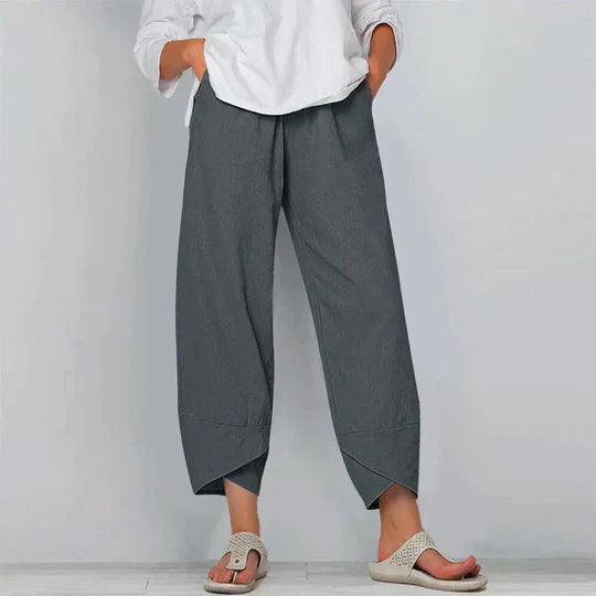 GR | Baumwoll Leinen Hose Für Damen