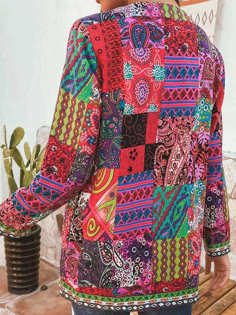 GR | Women's Ethnic Floral Coat Jacket 