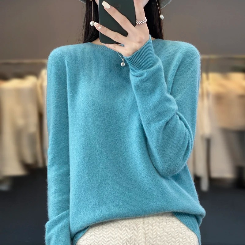 GR | Cashmere Pullover Damen Stilvoller Rundhals, Weich & Komfortabel