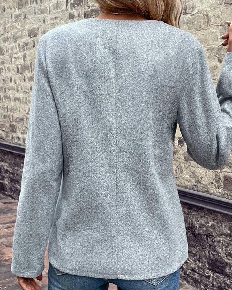 GR | Chic winter grey cardigan for women