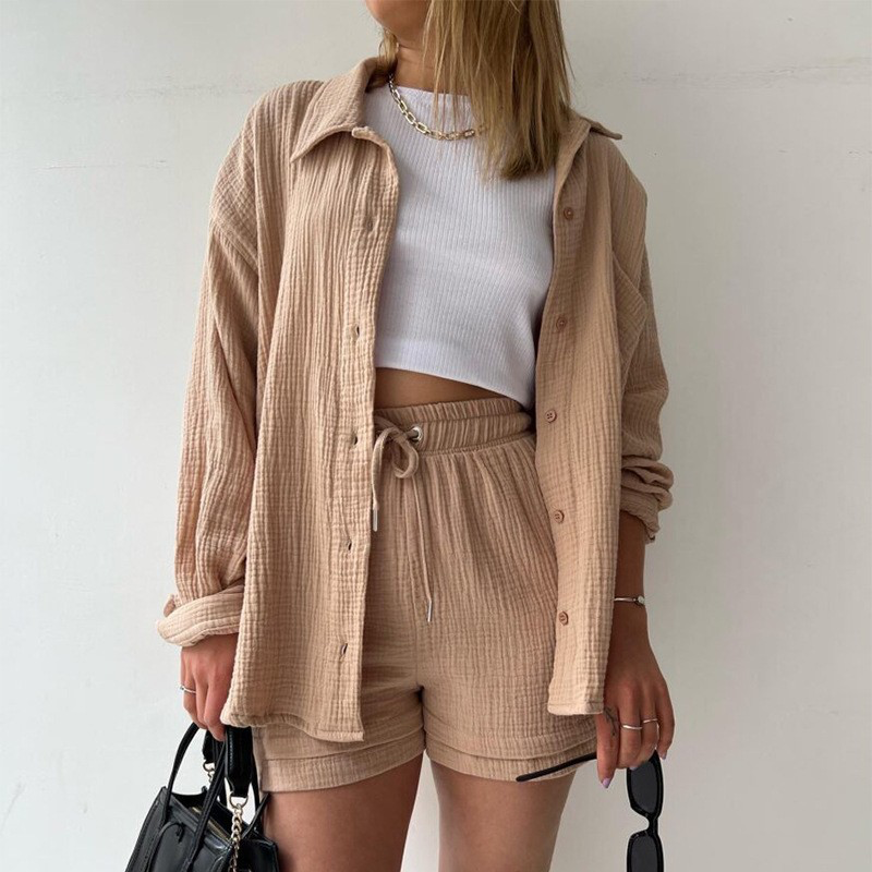 GR | Two-piece long-sleeved shirt & trousers