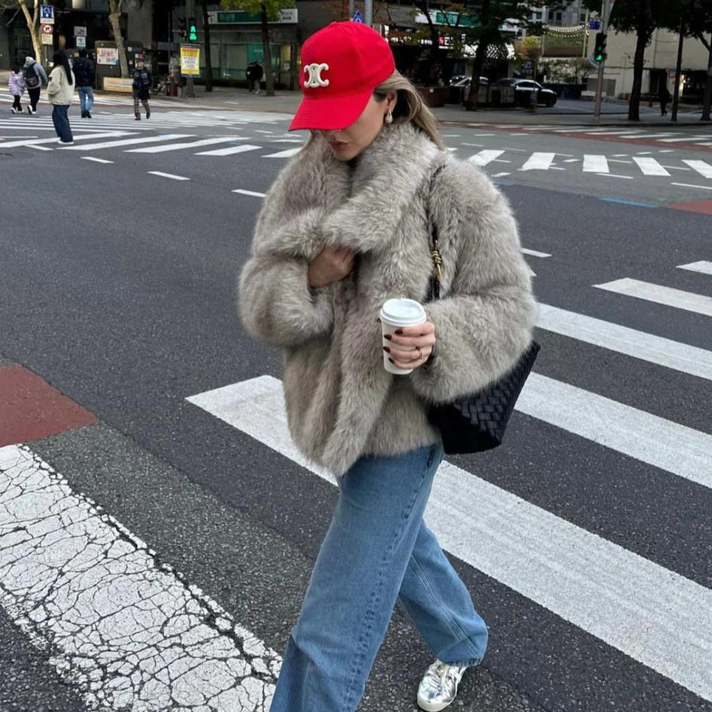 GR - Fur Coat For Women